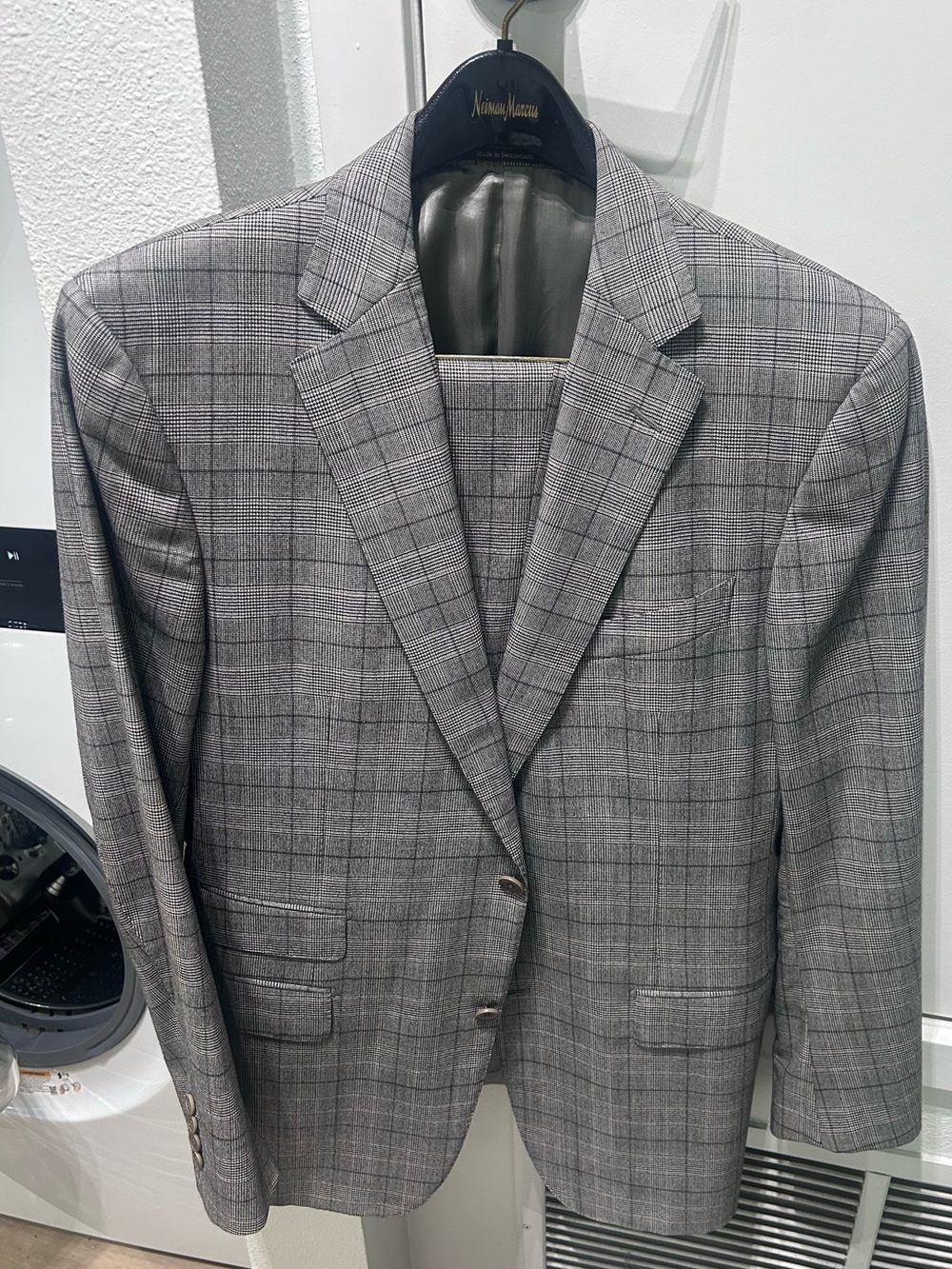 Ermenegildo Zegna Men's Gray Plaid Suit